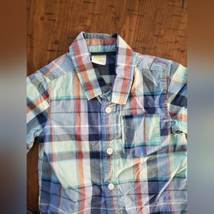 Crazy 8 Short Sleeve Button Down Shirt 18-24mo Baby Boy